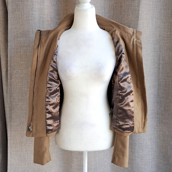 Gap Women's Small Classic Tan Beige Wool Coat Jacket Size S EUC - Picture 8 of 14